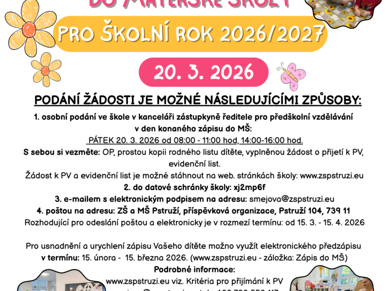 Zápis MŠ